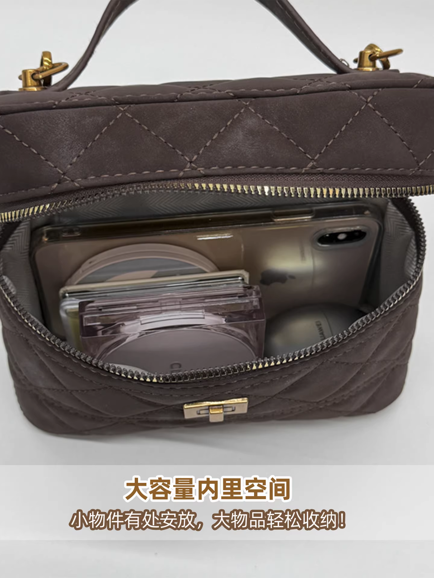 Túi xách nữ cao cấp, phong cách retro thu đông 2025, kiểu mới, phối dây xích, đeo chéo, túi đeo vai, túi bucket đang thịnh hành