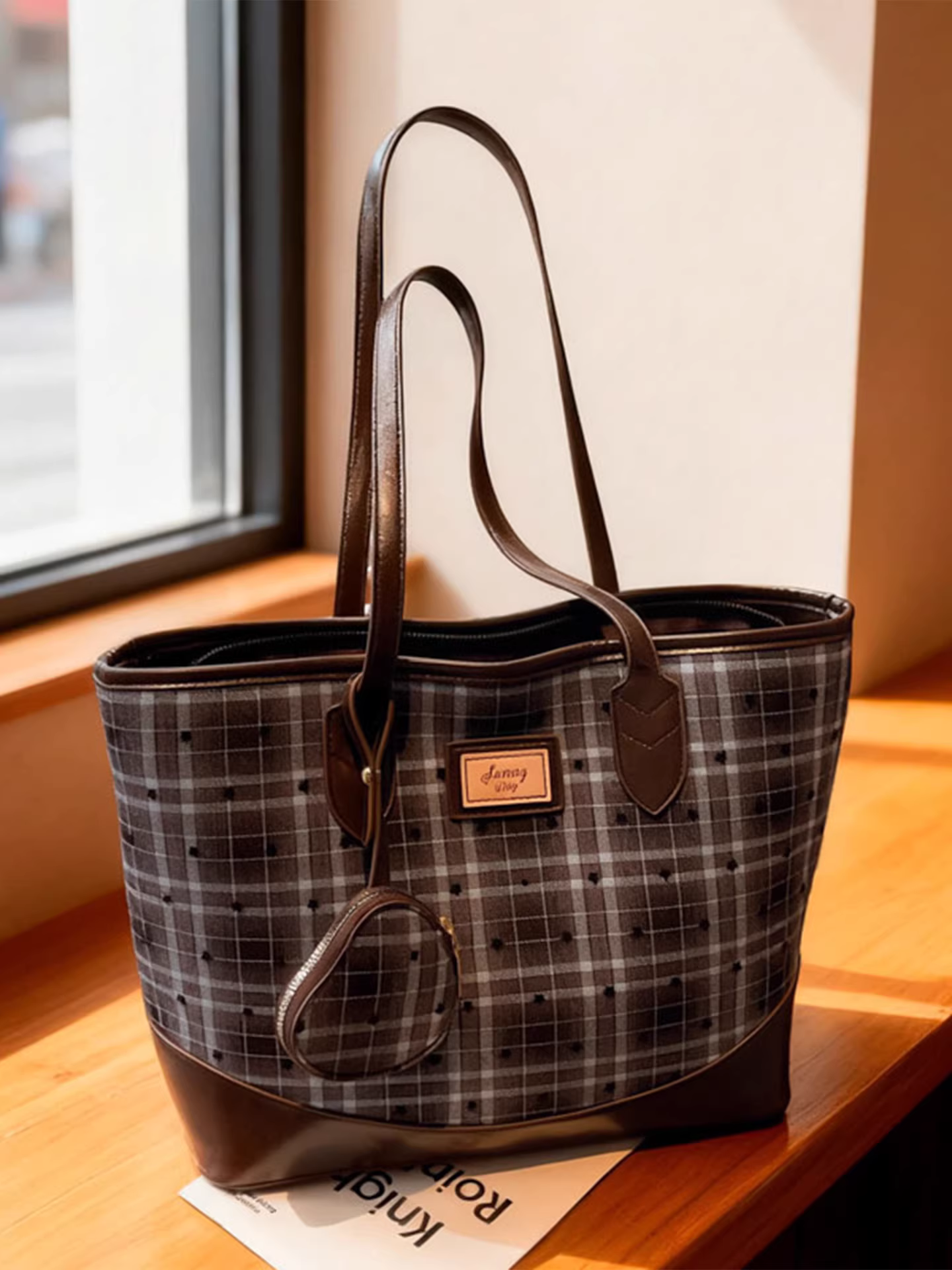 Túi tote cao cấp dành cho nữ, dung tích lớn, mẫu mới thu đông 2025, túi đeo vai đa năng, phong cách giản dị, thích hợp cho học sinh, sinh viên và đi làm