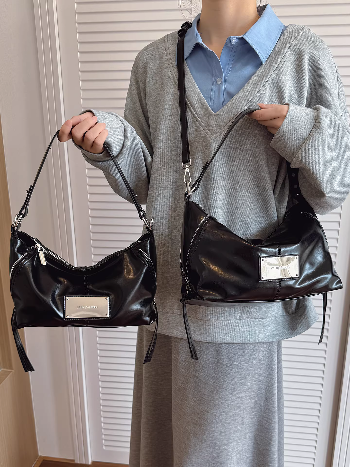 Túi xách nữ cỡ lớn, mẫu mới thiết kế độc đáo mùa thu đông 2025, túi đeo chéo, túi đeo vai thường ngày, túi bánh bao đeo nách đi làm.