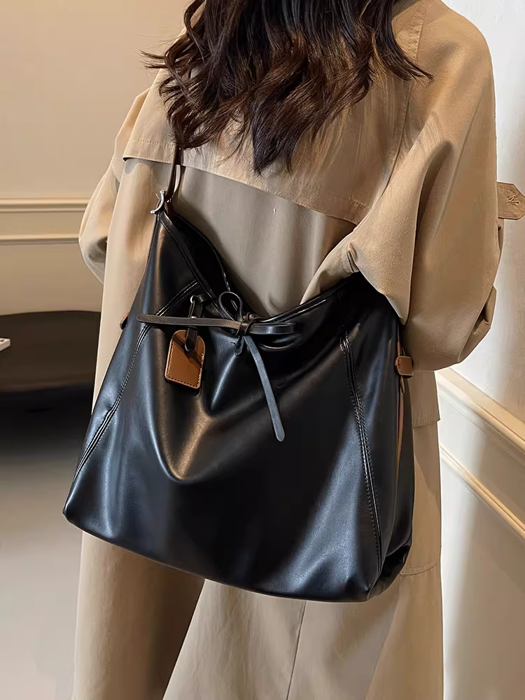 Túi đeo chéo nữ thời trang, dung tích lớn, mẫu mới thu đông 2025, đa năng, túi tote đi làm đơn giản