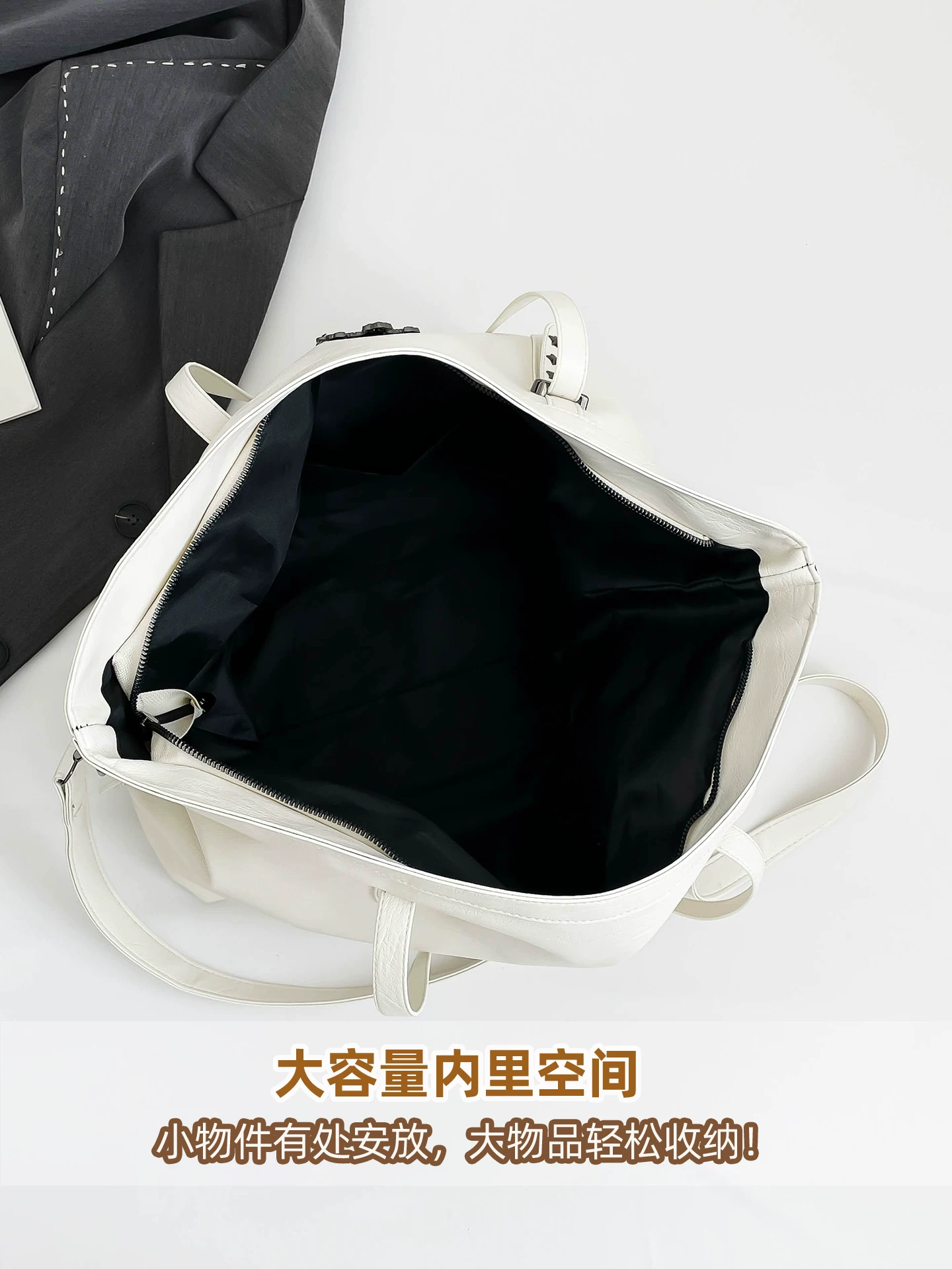 Túi tote retro nữ, dung tích lớn, mẫu mới thu đông 2025, đa năng, đeo vai/nách, thích hợp cho sinh viên, đi học, đi làm, đựng đồ