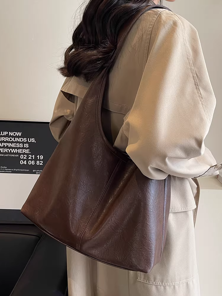 Túi xách nữ Meilade mẫu mới 2025, túi tote cỡ lớn thời thượng năm nay, phong cách retro thu đông, kèm túi nhỏ