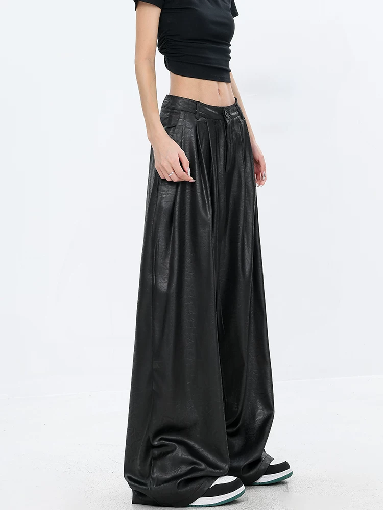 Quần thường ngày chất liệu lụa mỏng mùa hè của KEN STUDIO dành cho nữ, quần ống rộng siêu mềm, kiểu dáng thời trang, giúp thon gọn vóc dáng