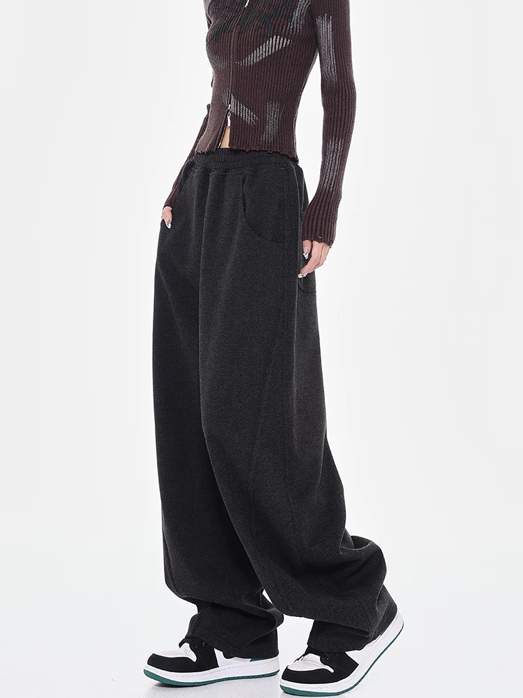 KEN STUDIO2025 quần thể thao mới thu đông quần chuối nữ quần hình lưỡi liềm quần liềm quần thể thao thông thường quần thể thao