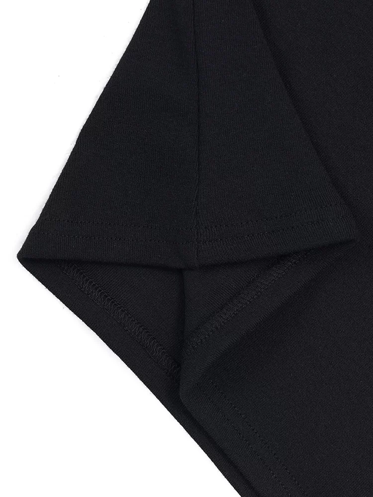 KEN STUDIO phong cách mới mùa hè Áo thun ngắn tay cổ chữ U kiểu dáng cay cay dành cho nữ có đệm ngực, ôm vừa vặn và tôn dáng bên trong