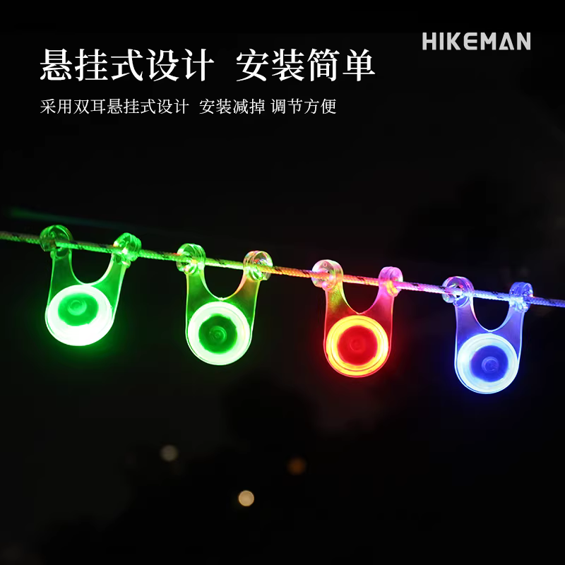 Đèn trang trí LED ngoài trời, đèn lều chống gió, dây chống trượt, đèn treo ba lô, đèn cảnh báo xe đạp, đèn ếch silicon
