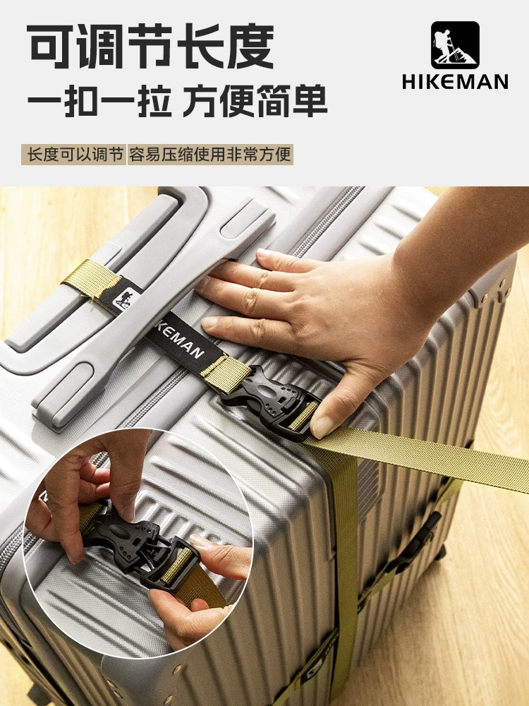 Dây đai hành lý được gia cố, buộc chéo, dùng để buộc chặt đồ đạc, dùng cho hoạt động ngoài trời, cắm trại, đóng gói, bó chặt, dây đai bảo quản