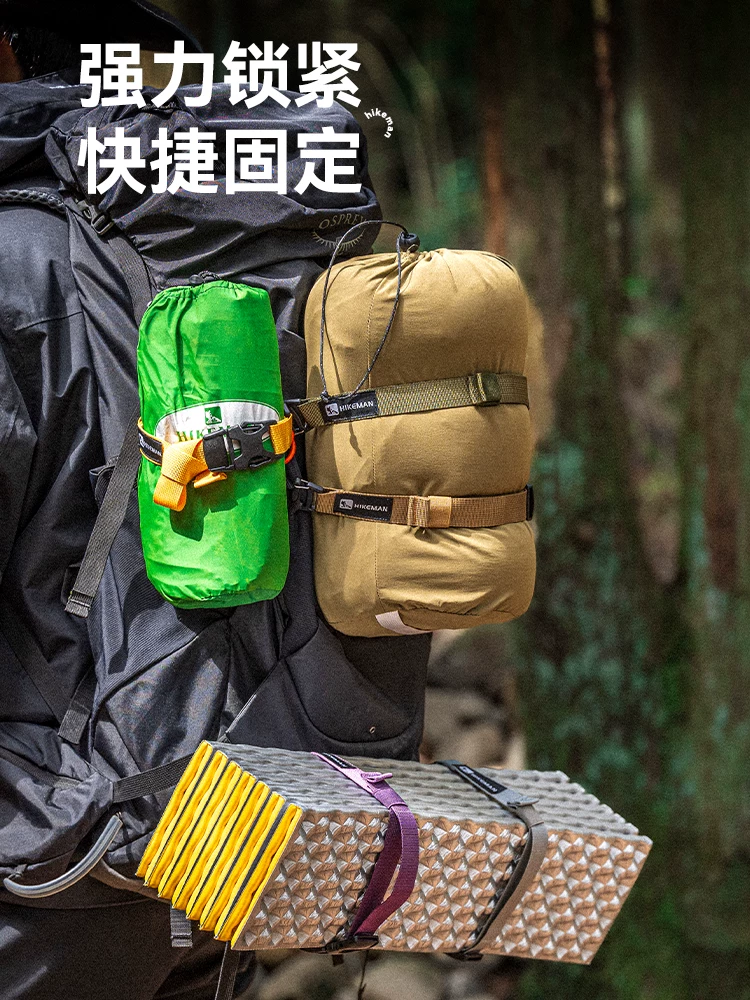 Dây đeo đa năng gắn ngoài, khóa cố định túi máy ảnh, giá đỡ gắn ba lô chiến thuật, dây đai nén mở rộng