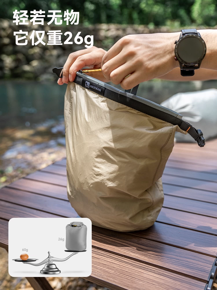 Túi chống nước ngoài trời để bơi lội, chèo thuyền, túi đựng quần áo du lịch nhẹ, di động, được phủ silicon, ngăn khô và ướt riêng biệt