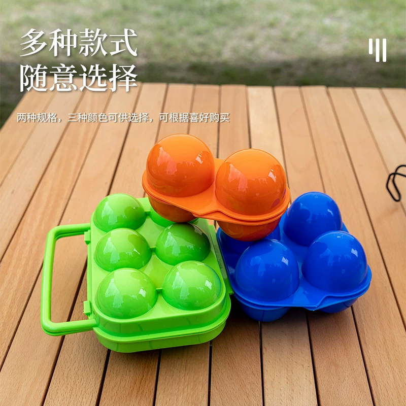 Hộp đựng trứng di động ngoài trời, khay đựng trứng cắm trại di động 12 ngăn, chống va đập, hộp đựng đồ ăn dã ngoại, hộp nhựa bảo quản
