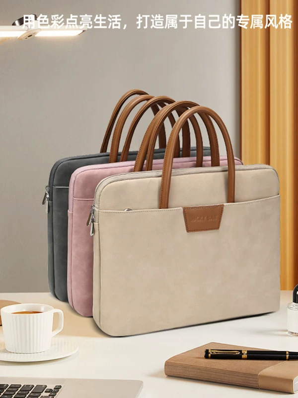 Túi đựng máy tính xách tay đeo vai dành cho doanh nhân cao cấp thích hợp cho máy tính xách tay Apple macbook air Pro13 túi xách Huawei 14inch Lenovo Air15.6 cặp đựng tài liệu dành cho nam và nữ