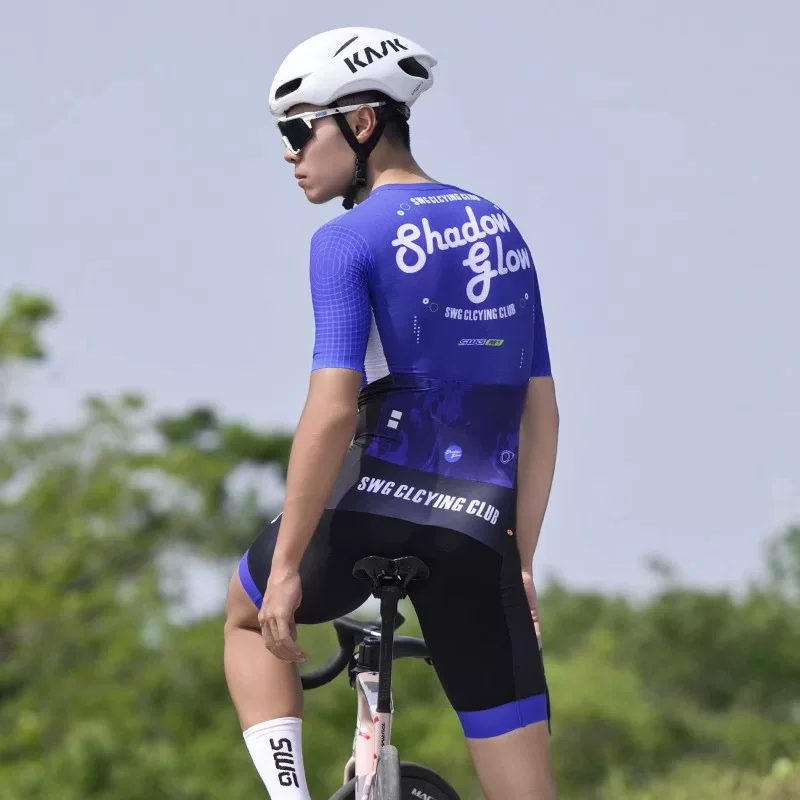 Bộ đồ đạp xe liền thân SWG Mingsheng, quần đạp xe có đệm đôi mũi tên, bộ đồ đạp xe tích hợp nam nữ, quần đạp xe mới