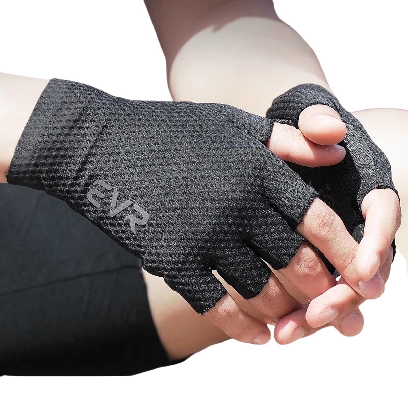 evr găng tay đi xe đạp xe đạp đường trường găng tay xe đạp nửa ngón tay đầy đủ ngón tay mùa xuân và mùa thu thể thao ngoài trời chống trượt chống sốc thoáng khí