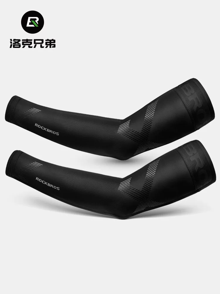 Tay áo chống nắng Rock Brothers dành cho nam và nữ, tay áo chống tia cực tím, tay áo đi xe đạp mùa hè bằng lụa băng