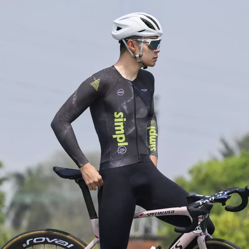 Áo thể thao đạp xe dài tay nam SWG Mingsheng mùa xuân hè 2025 mới, đa năng, thi đấu, nhanh khô