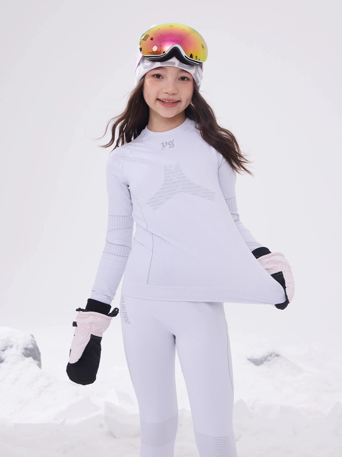 Coldelement quần áo trượt tuyết khô nhanh Quần áo lót chức năng nén ấm áp dành cho trẻ em dành cho bé trai và bé gái Bộ đồ thấm mồ hôi và thoáng khí