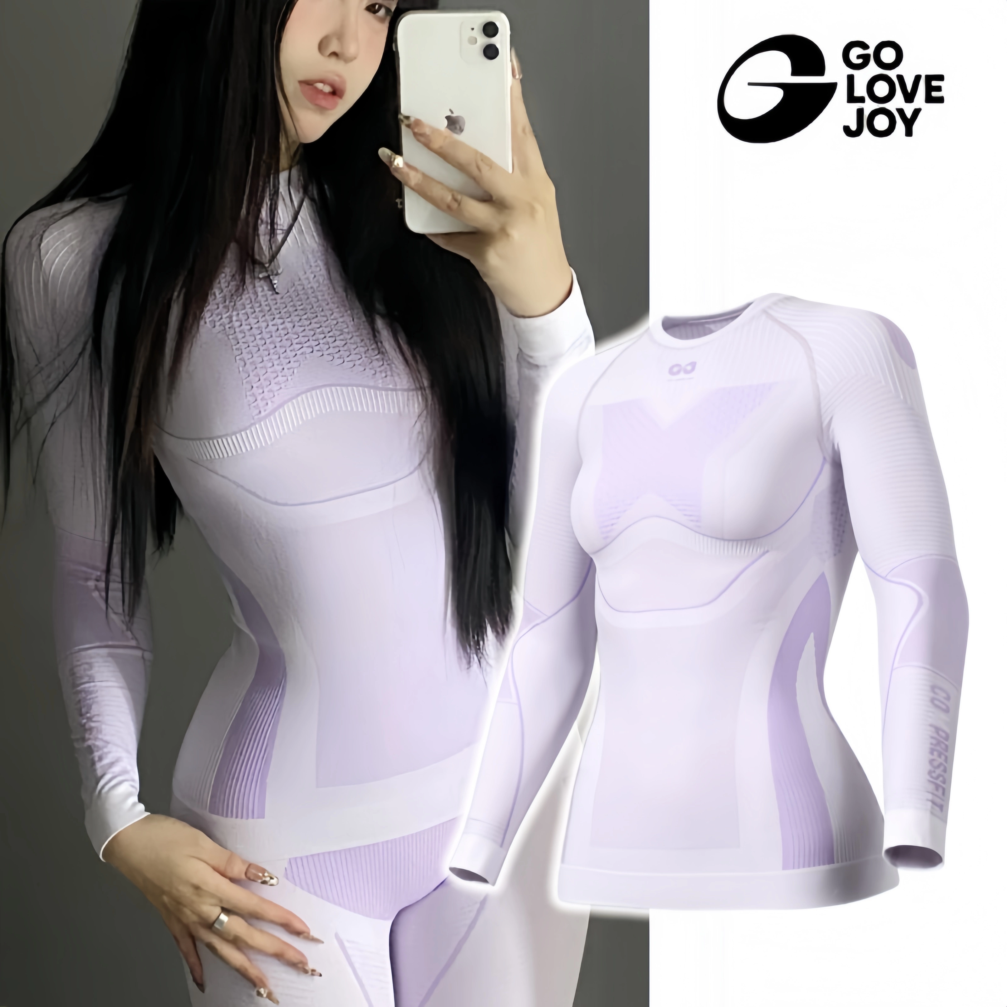 Bộ quần áo trượt tuyết khô nhanh dành cho nữ, đồ lót chức năng nén nhiệt, áo lót thể thao chuyên nghiệp thoáng khí ngoài trời