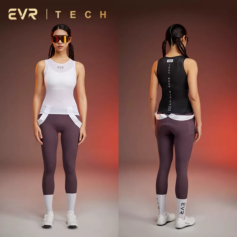 EVR-Áo thấm mồ hôi mùa hè dành cho nữ, áo vest nhanh khô, áo lớp lót, quần áo đạp xe đường núi thấm hút mồ hôi và thoáng khí
