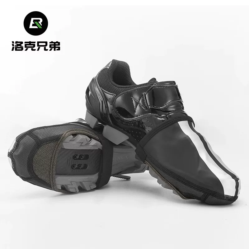 Bao giày đạp xe nửa lòng bàn tay của Rock Brothers dành cho xe đạp leo núi và xe đạp đường trường, bao giày dành cho nam, đồ giữ ấm mùa thu đông.