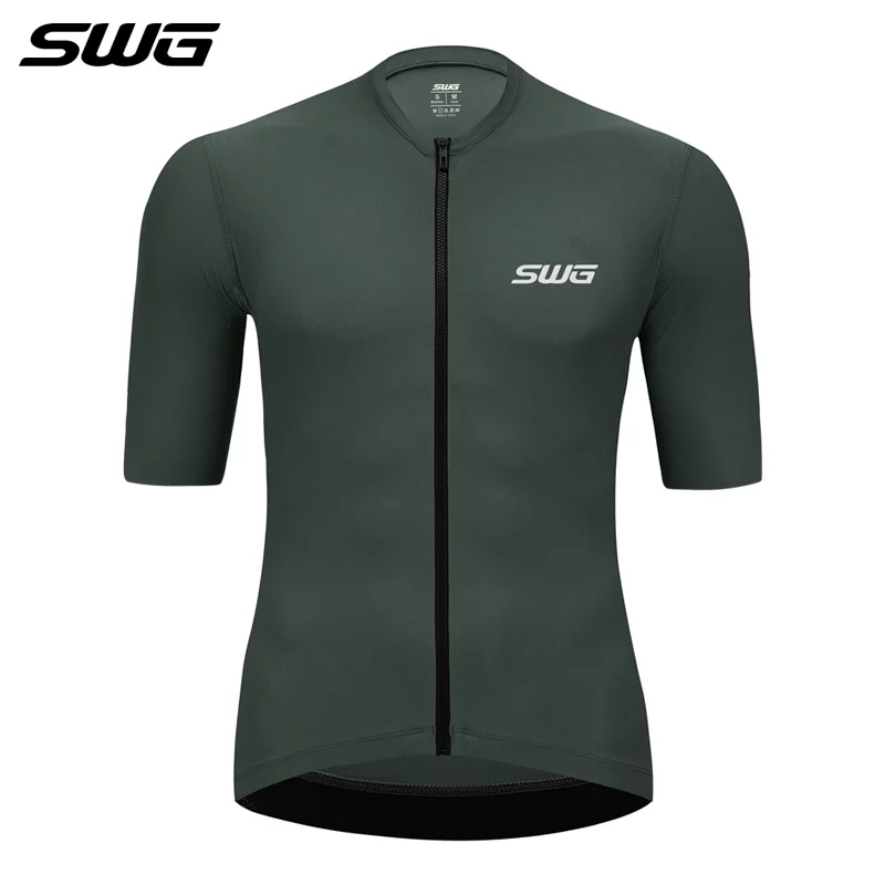 Áo thun đi xe đạp ngắn tay SWG Mingsheng dòng sản phẩm giới hạn theo mùa dành cho nam màu đen thời trang nhanh khô xe đạp đường trường xe đạp leo núi