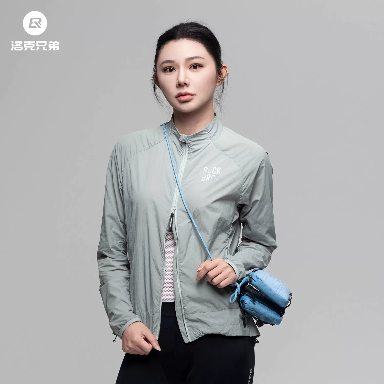 Áo gió đi xe đạp Rock Brothers thoáng khí xe đạp đường trường dài tay áo đi xe đạp áo khoác chống gió unisex cho mùa xuân, mùa thu và mùa đông