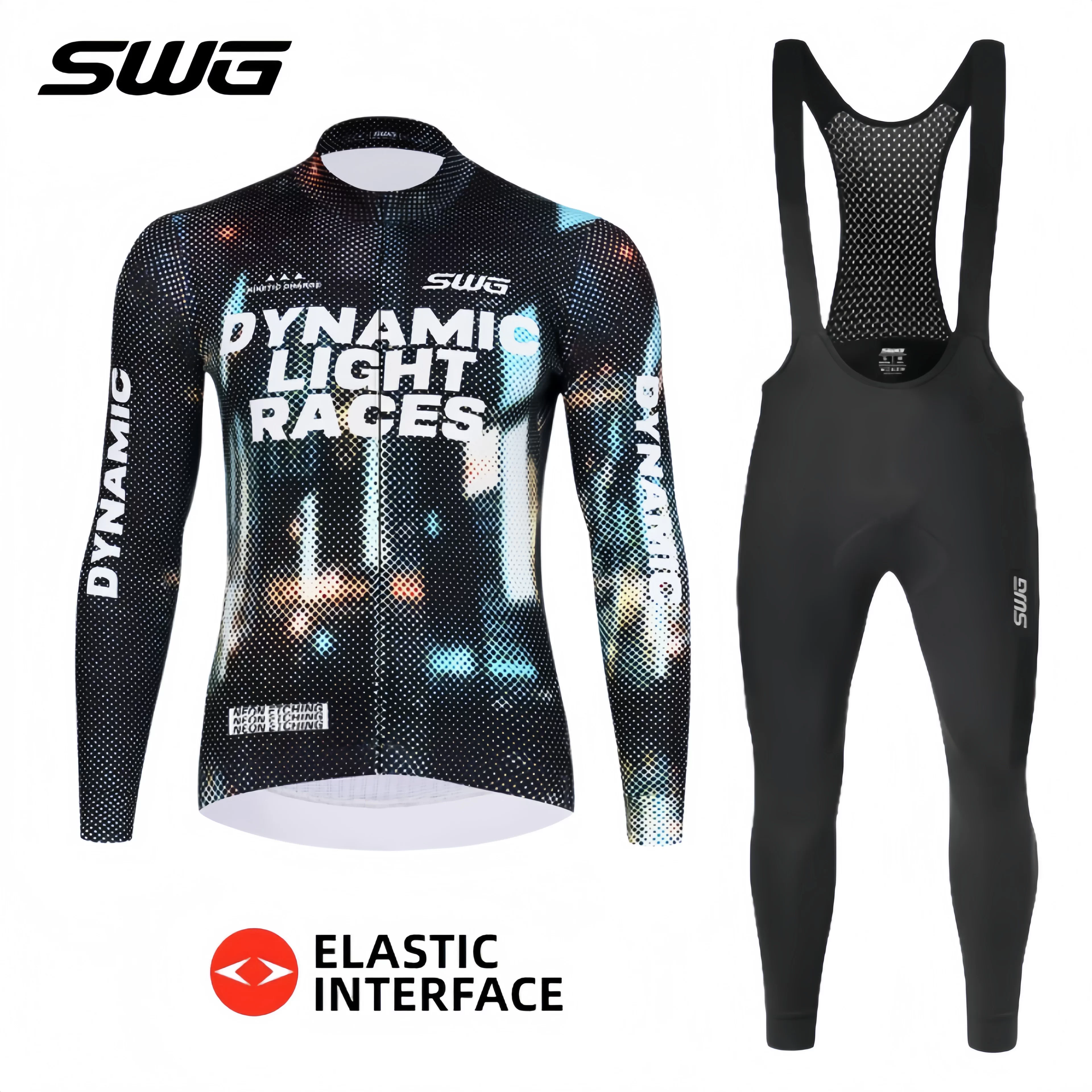 Áo thể thao đạp xe mùa xuân thu thoáng khí, nhanh khô SWG Mingsheng dành cho nam, trang phục xe đạp leo núi đường trường, đồ dùng đạp xe