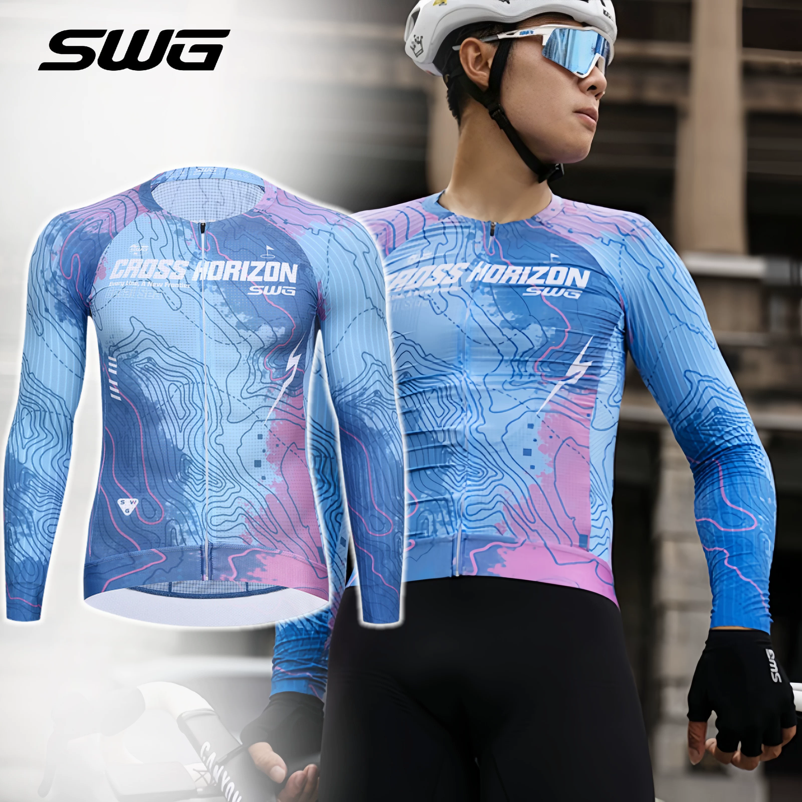 Áo thun dài tay chống nắng thoáng khí, thấm hút mồ hôi SWG Mingsheng Xuân Thu dành cho nam