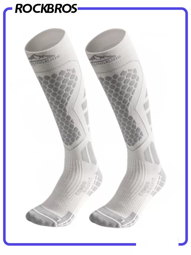 Tất trượt tuyết chuyên nghiệp dành cho nam và nữ, tất ống dài dày bằng len dành cho người lớn dành cho ván đơn và ván đôi, chống xù, thấm mồ hôi, chống trơn trượt và ấm áp.