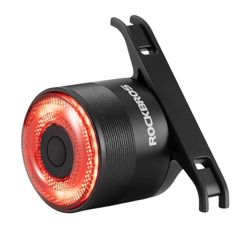 Đèn hậu xe đạp Rock Brothers cảm biến thông minh phanh đi đêm đường xe đạp leo núi đèn sạc phụ kiện đi xe đạp