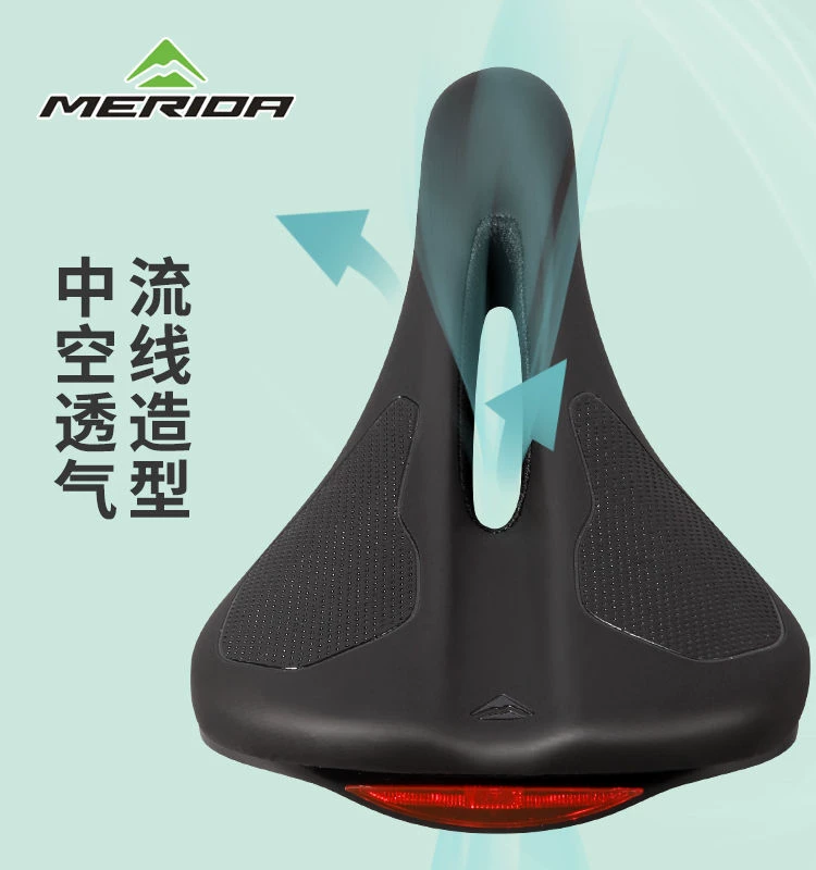 Ghế ngồi xe đạp Merida Duke Challenger đệm xe đạp leo núi xe đạp đường bộ yên xe dày dặn thoải mái có đèn hậu