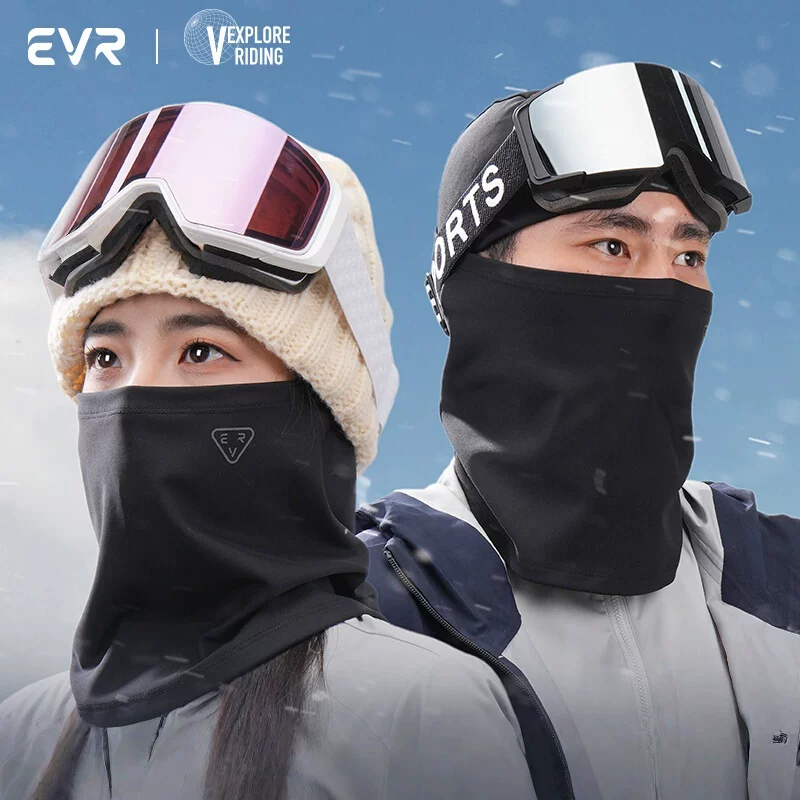 EVR-Mặt nạ trượt tuyết mùa đông Mũ đội đầu ấm áp khi đi xe đạp Mặt nạ lông cừu toàn mặt Che đầu xe đạp Bảo vệ tai chống gió