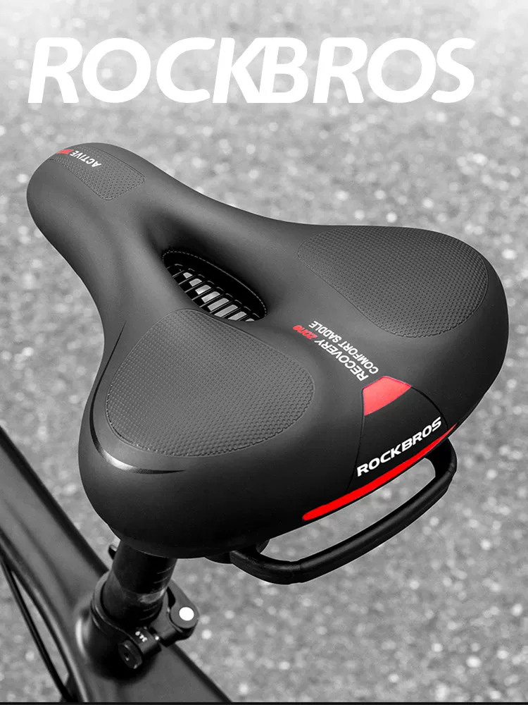 Đệm ngồi xe đạp Rock Brothers thoải mái, giảm xóc cho xe đạp leo núi, đệm dày, phụ kiện đi xe đạp