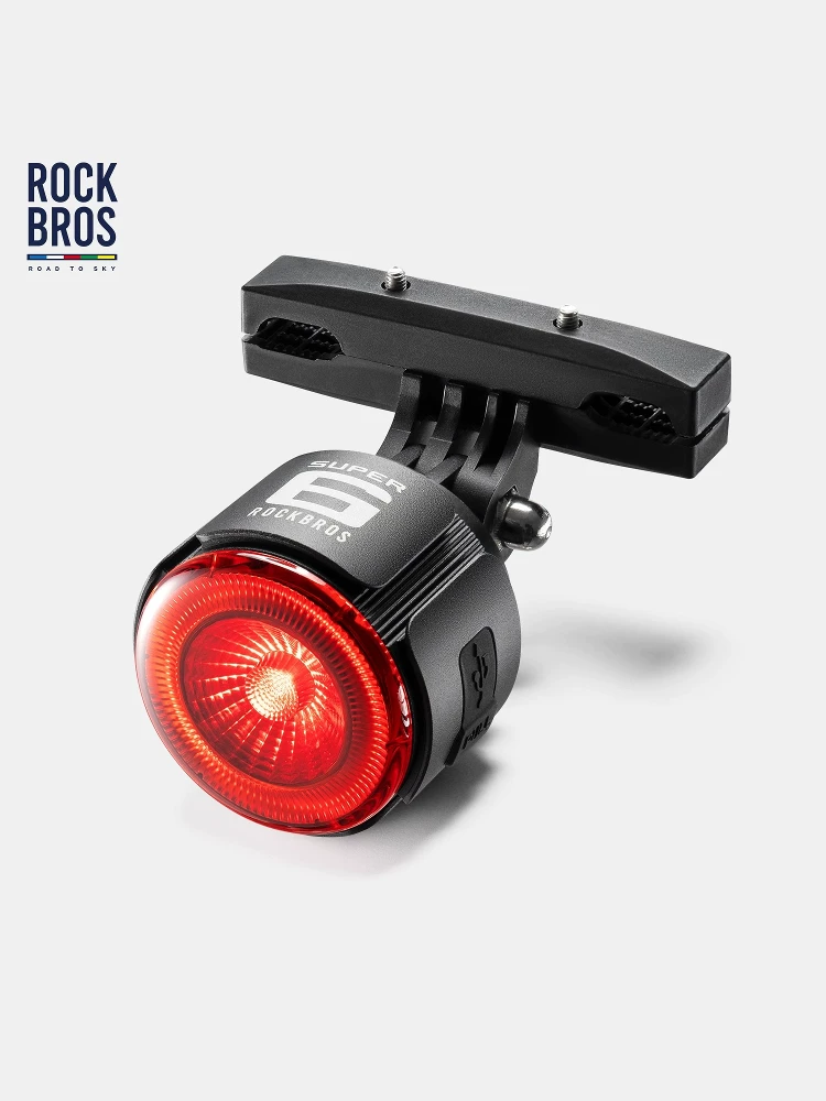 Đèn hậu xe đạp Rock Brothers Tianlu Cảm biến thông minh Xe đạp leo núi Xe đạp đường trường Xe đạp gấp Đi đêm Đèn phanh