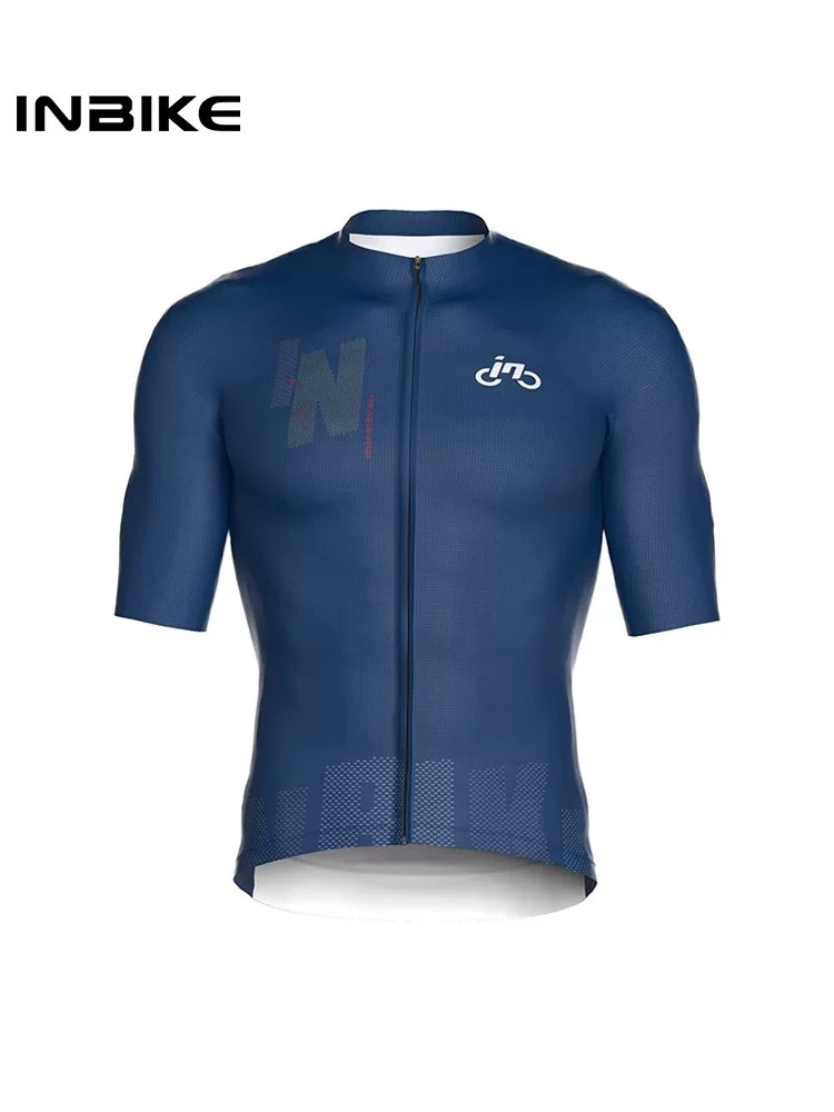 Áo đi xe đạp ngắn tay mùa hè INBIKE dành cho nam là quần đi xe đạp thoải mái, thoáng khí, nhanh khô và mật độ cao