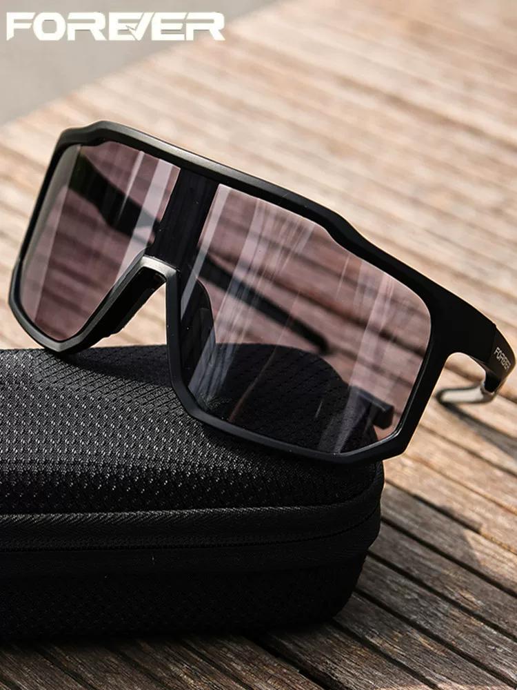 Kính đi xe đạp, đổi màu, chống gió, kính đi xe đạp đường trường, chạy bộ ngoài trời, leo núi, thiết bị sử dụng kép ngày và đêm