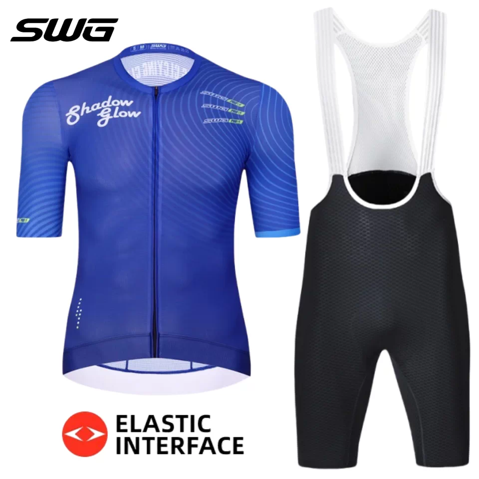 Áo thun đi xe đạp co giãn cao mới của SWG Mingsheng mùa xuân hè, chống nắng, nhẹ, thoáng khí, nhanh khô, thiết bị đạp xe đường trường ngắn tay