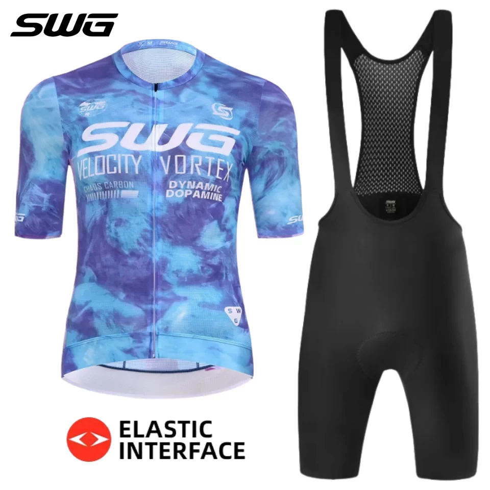 Áo thể thao đạp xe SWG Mingsheng dành cho nam mùa hè, áo ngắn tay in hình, nhanh khô, bộ đồ đạp xe