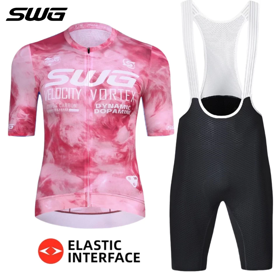 Áo thi đấu đạp xe mùa hè SWG Mingsheng dành cho nam và nữ, áo thi đấu đạp xe đường trường thoáng khí và bộ áo ngắn tay