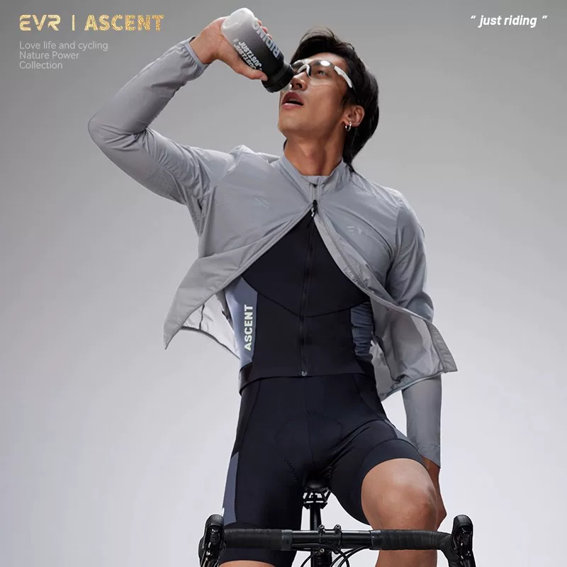 Áo gió đi xe đạp EVR dành cho nam và nữ, áo khoác đi xe đạp đường trường nhẹ, chống gió, chống thấm nước và thoáng khí
