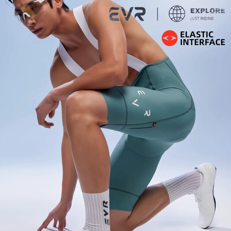 Quần đạp xe EVR Double Arrow dành cho nam mùa hè, quần đạp xe đường trường thoáng khí, quần đạp xe có dây đeo, quần đùi mùa xuân và mùa hè