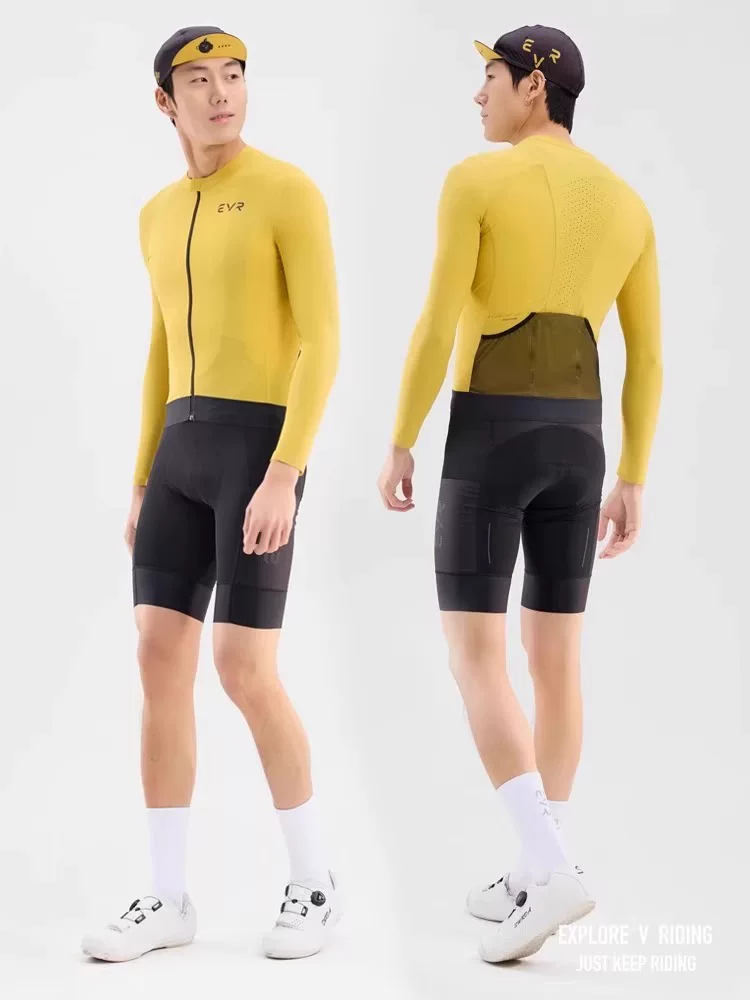 Áo thun đi xe đạp dòng EVR-tech áo ngắn tay dành cho nam mùa xuân hè xe đạp đường trường dài tay thấm hút ẩm và chống nắng