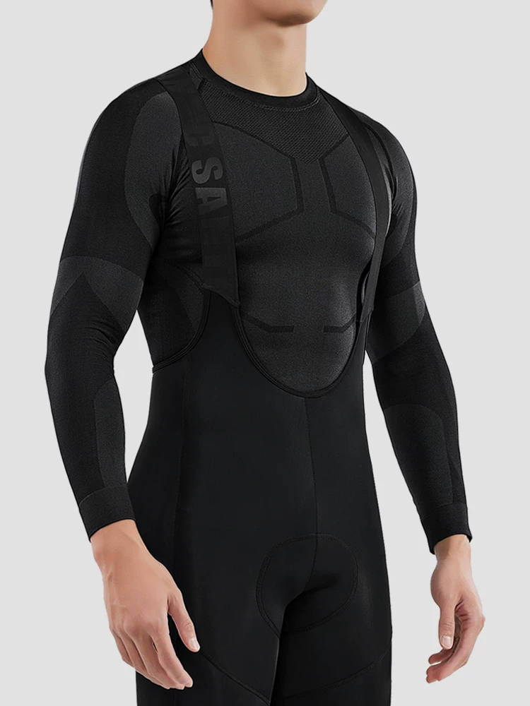 Santic Seamless Thermal Cycling Sports Base Layer Road Bike Đồ lót đi xe đạp dài tay