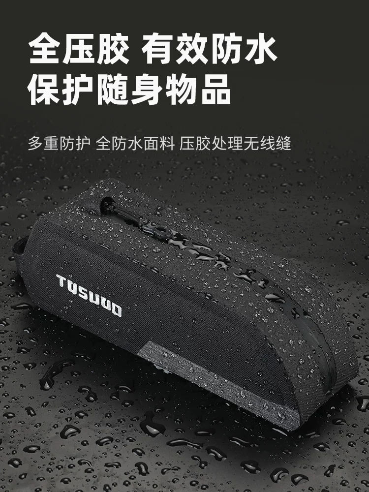 Túi đựng xe đạp Captain Tas Túi khung trước xe đạp leo núi Túi đựng xe đạp leo núi chống nước chống gió Dung tích lớn Túi đi xe đạp đường trường