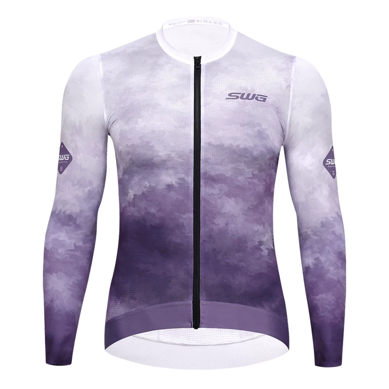 Áo xe đạp mùa hè SWG Mingsheng dành cho nam, áo dài tay mùa xuân thu, quần bib xe đạp leo núi