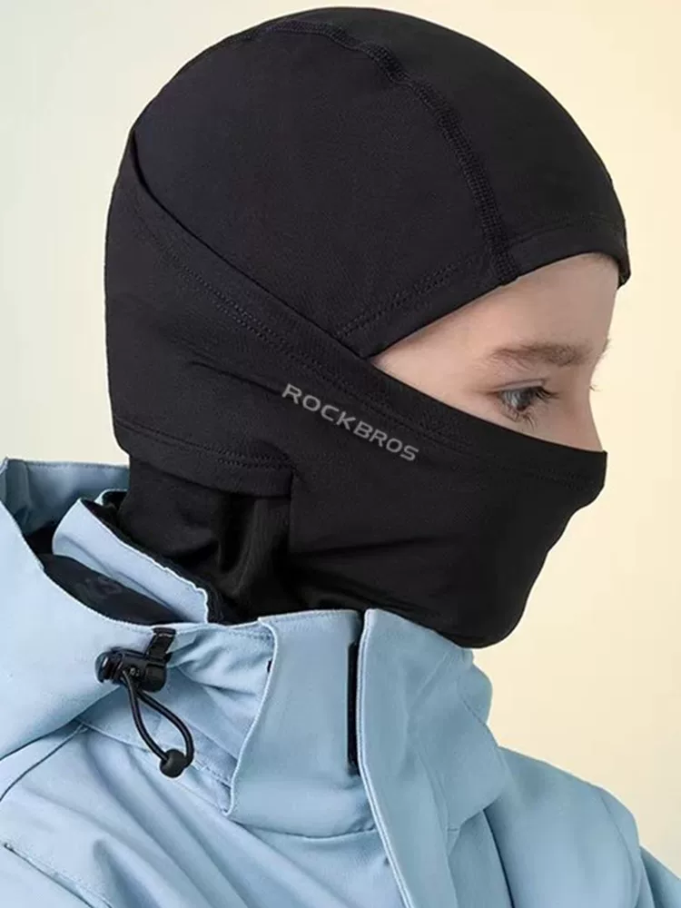 Mũ trùm đầu trượt tuyết cho trẻ em, bảo vệ mặt cho bé trai và bé gái, bảo vệ mặt khi đi xe đạp điện, mặt nạ chống gió, khăn quàng cổ ấm áp, mũ chống gió