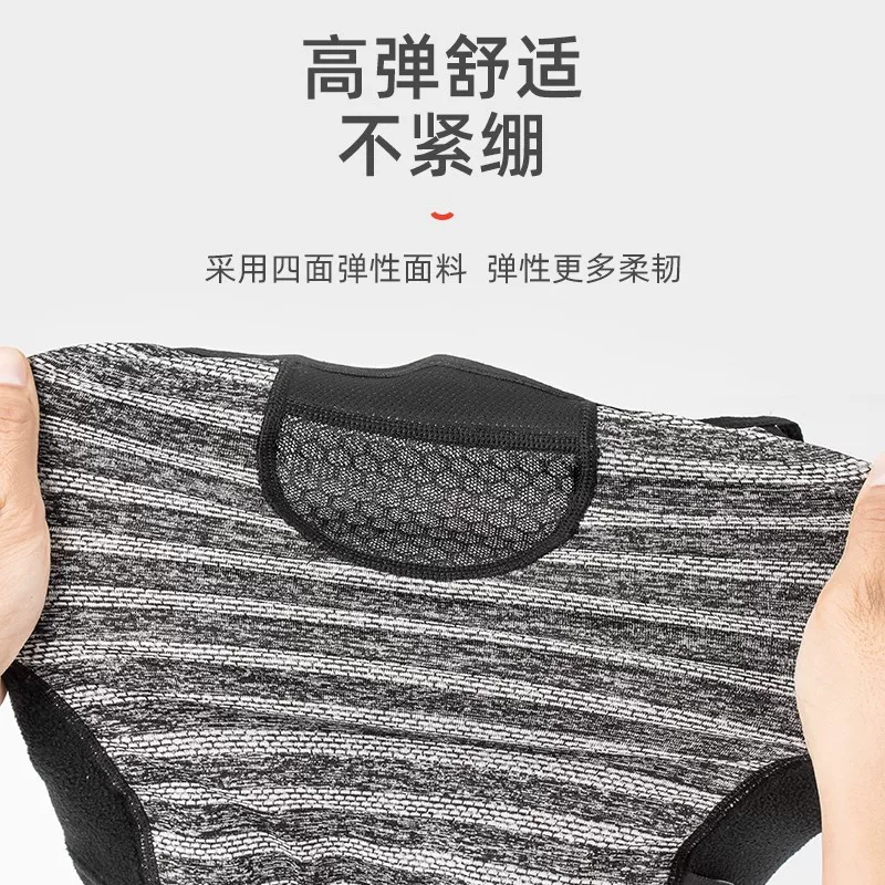 Mặt nạ đi xe đạp giữ nhiệt Rock Brothers Khăn trùm đầu bằng lông cừu dành cho xe máy kiểu treo tai dành cho nam và nữ ngoài trời mùa thu đông chống gió và chống lạnh