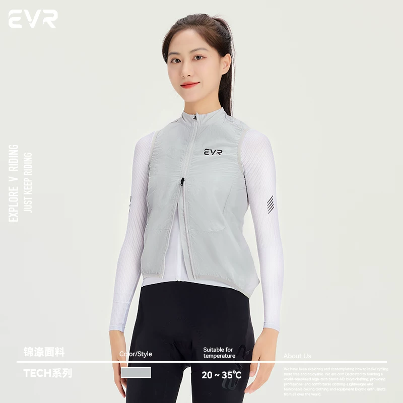 Áo khoác xe đạp EVR-tech mùa hè nam nữ chống gió và chống thấm nước mùa xuân thu đi xe đạp đường trường mẫu mới 2025