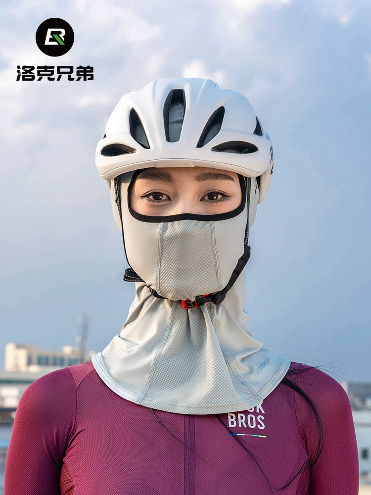 Rock Brothers băng lụa mũ đội đầu mùa hè mặt nạ chống nắng đi xe đạp khăn mặt nam nữ xe máy khăn mặt bảo vệ mặt