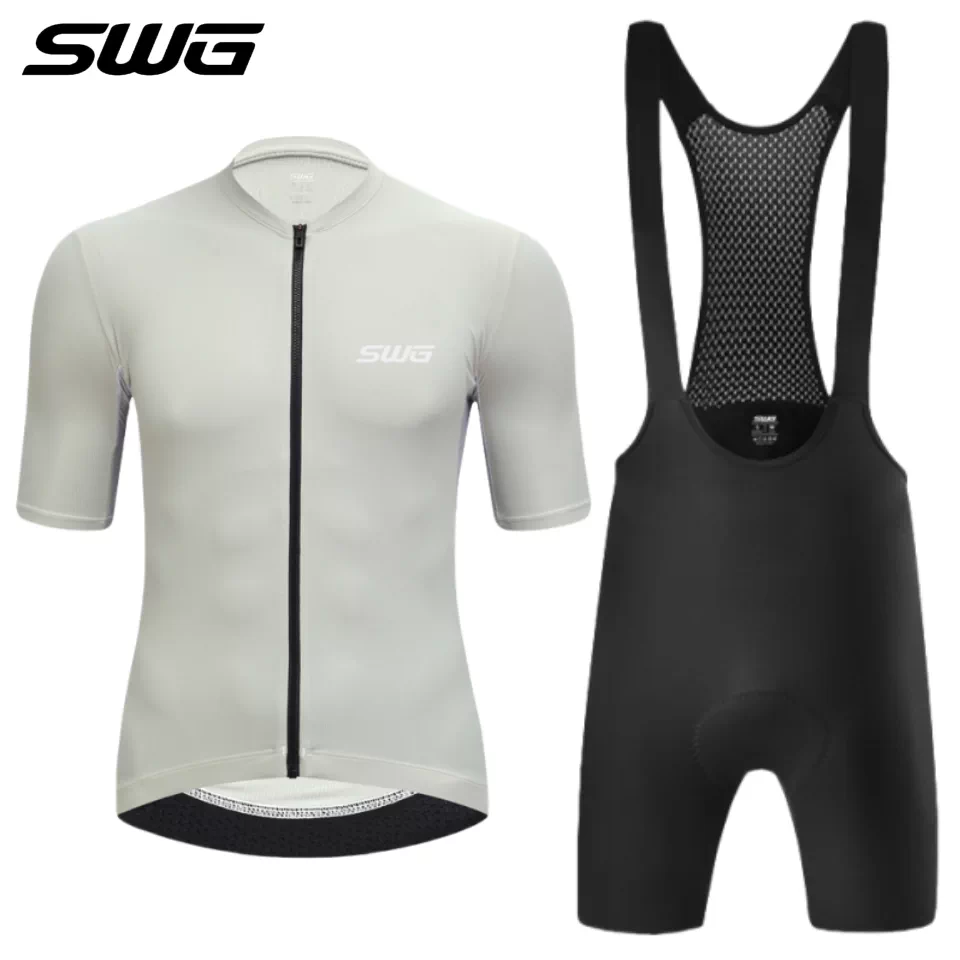 Quần áo đi xe đạp SWG Mingsheng dành cho nam và nữ, áo đi xe đạp ngắn tay mùa hè và quần đi xe đạp, bộ đồ đi xe đạp đường núi