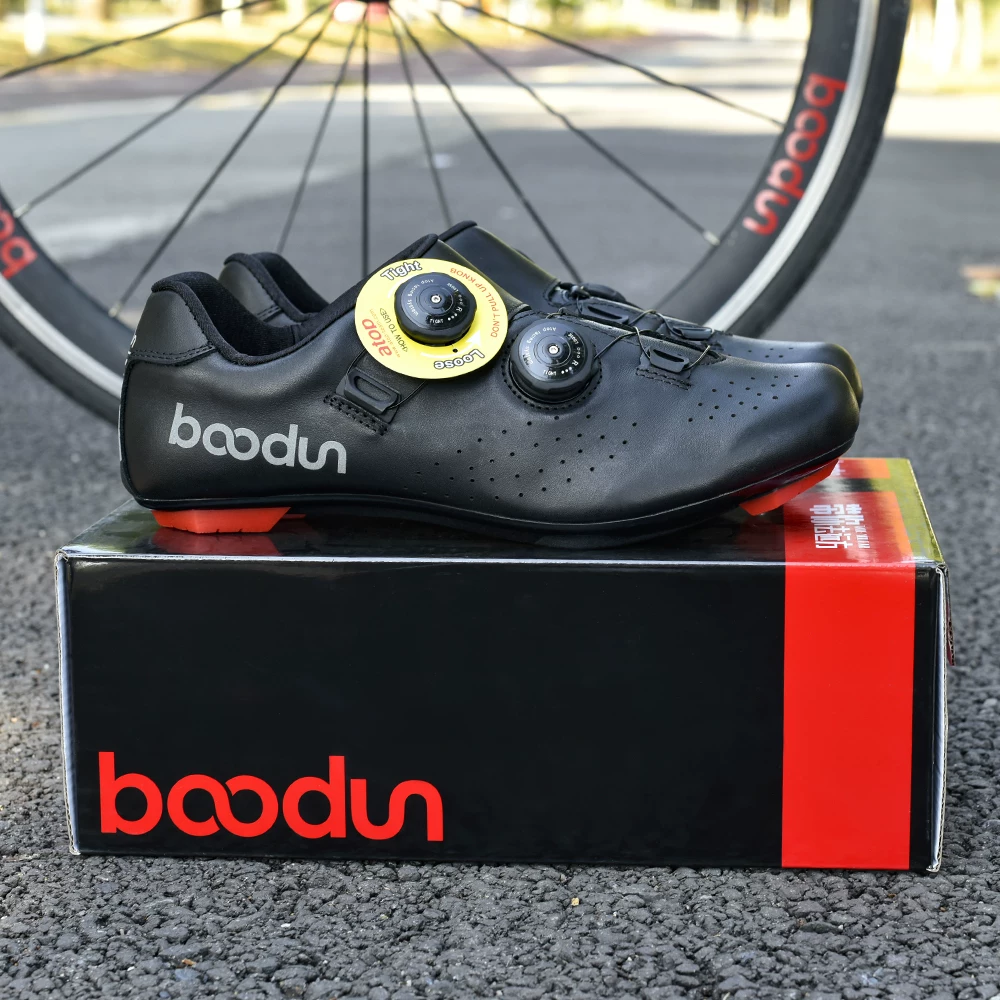 Giày đạp xe leo núi Boodun Road dành cho nam, giày khóa, giày xe đạp, đế sợi carbon, giày đạp xe chuyên nghiệp